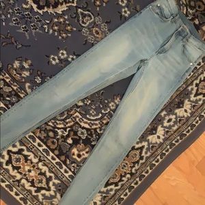 Cheap Monday high rise skinny jeans light wash